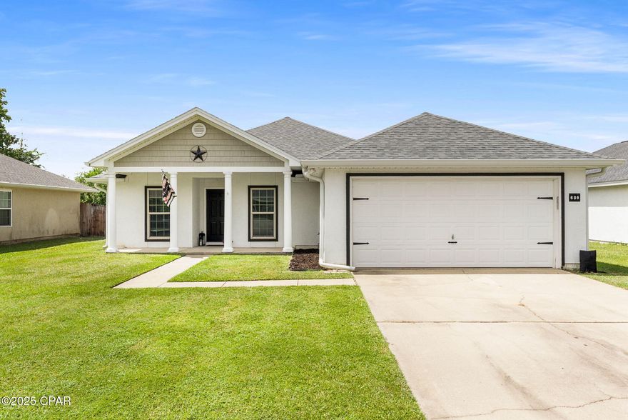 CURRENTLY UNDER CONTRACT, SELLER WILL CONSIDER BACKUP OFFERS

VA ASSUMABLE LOAN OPPORTUNITY! Lock in a 4.125% Rate!

Welcome to 606 Timbers Crossing, perfectly situated just minutes from everything Lynn Haven has to offer! This beautifully updated 3-bedroom, 2-bathroom pool home combines modern upgrades with a functional, open layout designed for both comfort and entertaining.

Upon entry, a flexible dining area, which is currently used as an office, opens into a spacious kitchen with a second dining space that flows seamlessly into the living room. The kitchen features a convenient breakfast bar, abundant cabinet storage, stainless steel appliances, and ample countertop space for meal prep.

Inside, you will also find wood-look durable tile flooring, an electric fireplace in the living room, updated interior paint, and two beautifully updated bathrooms. The primary suite is spacious and offers a private retreat with a double vanity, walk-in closet, and a custom tile shower/tub combo.

Step outside to your personal oasis! Enjoy the new pool, covered back porch, and privacy-fenced backyard, perfect for relaxation or entertaining.  Not interested in the pool? No problem! With an acceptable offer, the Seller is willing to have the pool professionally removed.  This flexibility allows you to reimagine the outdoor space to fit your needs. Additional updates include a whole-house water softener/filtration system, plus an extra filter at the kitchen sink.

Additional highlights include a transferable home warranty, recently updated HVAC and water heater (just 3 years old), and the peace of mind of a termite bond.

Nestled in the quiet Timbers community, this home provides a peaceful setting while keeping you close to parks, shopping, and dining. Nearby are A.L. Kinsaul Park, Rails to Trails walking path, Sharon J. Sheffield Park, and Cain Griffin Park. Best of all, the property is located in Flood Zone X, meaning no flood insurance is required and there's no HOA! Scheule your private showing today.