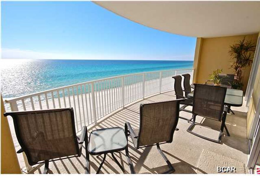Come take a look at this GORGEOUS gulf front condo on the 7th floor at Emerald Isle with a HUGE balcony! This is a nicely decorated 2 bedroom 2 bathroom condo. The unit includes granite counter tops, full size washer and dryer, 9ft ceilings with crown molding, a large outdoor storage closet for your beach chairs and gear, ceiling fans, and both bedrooms are large enough to fit king size beds and more. The master bedroom is gulf front and includes two closets, its own private bathroom, and balcony access with a great view of the gulf. Emerald Isle features an outdoor pool with waterfall, an indoor/outdoor pool, a kiddie pool, hot tub, exercise room, steam room, beach side pavilion with gas grills, on-site management, covered parking and more!! SOLD FULLY FURNISHED!