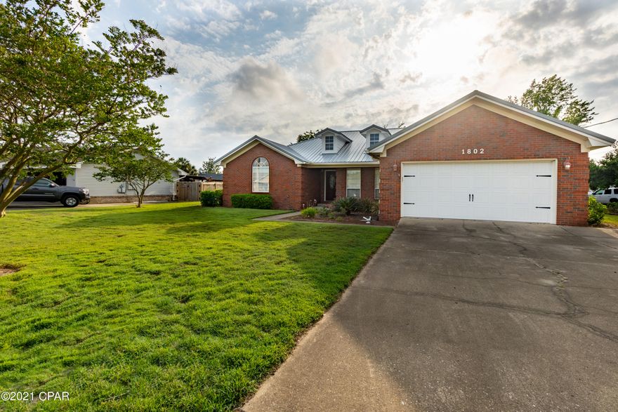 All sizes taken from tax records//////Beautiful home in very ''thought after'' Established neighborhood--3/2 with large backyard--like new storage shed--sprinkler system, shallow well, new Metal Roof---like new fence ---home has build in cabinets in living room with wood fireplace--kitchen is open to living room with new stove, new refrigerator, new dishwasher---new garage door opener and door/////Great neighborhood to raise your children and family!!!!!!!