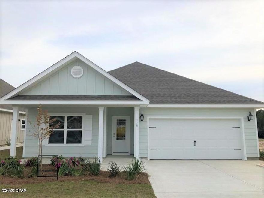 Under Contract with Contingency. Seller will accept backup offers. Emerald Cove is now selling! This is the Rhett floor plan. This plan has a two car garage and a covered front porch. As you enter this home you will

LVP flooring throughout the common and wet areas of this home with carpet in the bedrooms. The kitchen is open and spacious with beautiful cabinetry, granite

countertops and a center island with stainless steel sink. Stainless steel appliances include smooth top stove, microwave and dishwasher. The living room has

trey ceilings as well as the Master bedroom. Just off the dining area is a covered porch perfect for outdoor dining or enjoying the evenings. 9' ceilings throughout

this home, quality paint on walls and brushed nickel hardware of some of the features on this home. Smart home system and Kinetico water filtration in kitchen
included. The Smart Home system is a standard feature that includes a Qolsys Touch Panel, KwikSet Keyless Entry, ZWave Digital thermostat and an Echo Dot device. A one year builder warranty and a 10 year manufacturer's warranty are also included. Pictures, photographs, floor plans,
elevations, features, colors and sizes are approximate for illustration purposes only and will vary from the homes as built.
Home and community information including pricing, included features, terms, availability and amenities are subject to change
and prior sale at any time without notice or obligation. For Move-In/Completion Estimates: Ready dates are estimates only.
Timing of completion of construction and buyer move-in are subject to contingencies contained in home purchase agreement
and governing jurisdictions issuance of a certificate of occupancy, and may change due to forces majeures and other delays or
disruptions outside the reasonable control of D.R. Horton, Inc.