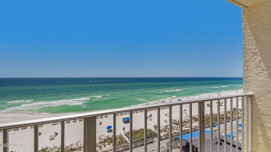 Don't miss the most beautiful view in Regency Towers! This 2BR/2BA unit is on the 7th floor, right off the elevator! This unit is rental ready with upgrades throughout. They have 2 gulf-side pools, a kid pool, community room, fitness center, where you can walk right out to the beach. You are less then 5 min from St. Andrews St park, shopping and some of the best food Panama City Beach has to offer.