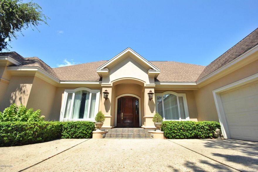 Luxurious 4 bedroom, 5 bath, 4,600+ sq ft home on Golf Course in Bay Point. Spacious living room, separate dining room, family room with fireplace, and hardwood floors throughout the first floor. The kitchen features ample counter-space, an island with a cook-top, breakfast bar, corian counter-tops, double ovens, cabinet front refrigerator, and breakfast area. Large master bedroom with trayed ceilings, his and her walk-in closets,  tile bathroom with double vanities, walk-in shower, and garden tub. Three additional bedrooms, two full baths, large laundry room with mop sink and built-in cabinets. Upstairs there is a 33'x19' bonus room  with projector, wet bar, closet space, and full bathroom; an office; and gym. Relax by the pool under the covered porch or  pergola while enjoying views of the Jack Nicklaus golf course.