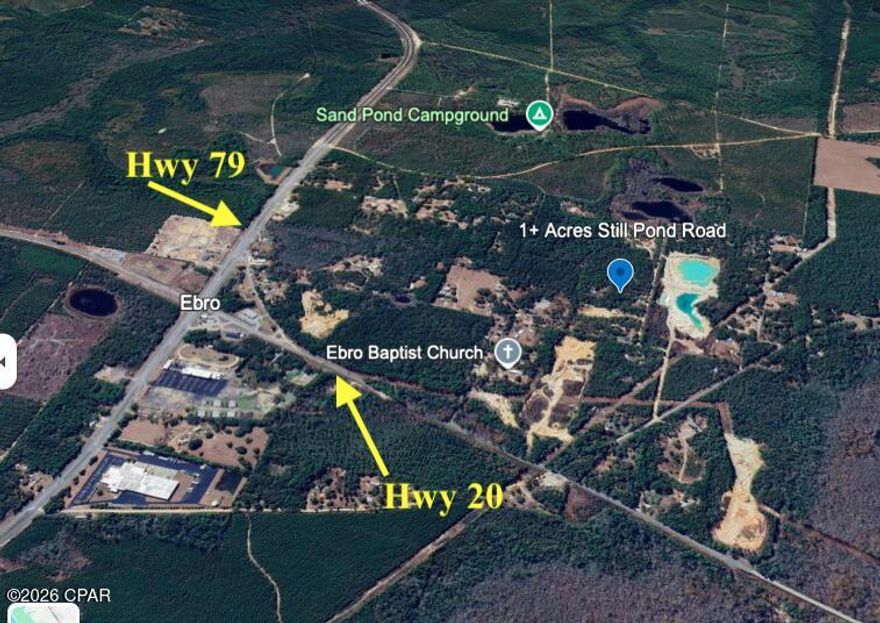 OWNER FINANCING WITH $7,000 down.   7.5% interest (Interest-only) with a 5 year balloon.    Large 1+ acre lot in Ebro.   Close to the intersection of Hwy 79 and Hwy 20.