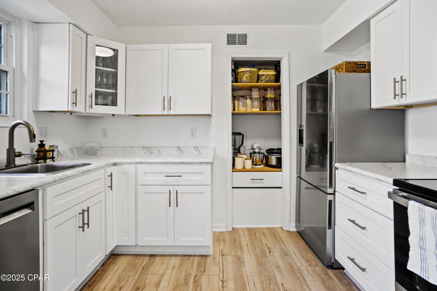 CURRENTLY UNDER CONTRACT, SELLER WILL CONSIDER BACKUP OFFERS

Welcome to Unit 80 at Midtown at Meridian, a beautifully remodeled corner unit offering privacy, modern upgrades, and a serene retreat in Tallahassee. 

Located within walking distance to restaurants, shopping, fitness centers, and scenic Lake Ella, this condo blends urban convenience with a nature-filled setting.

This 2-bedroom, 2-bathroom home is a rare find, featuring no shared walls—only the floor and staircases—providing enhanced privacy. Enjoy tree-lined views from nearly every window, creating a peaceful sanctuary away from the hustle and bustle.

The condo features a fully renovated kitchen and primary bathroom, along with numerous updates including new luxury vinyl plank (LVP) flooring throughout, new kitchen appliances, new water heater, new ceiling fans, fresh interior paint, updated guest bathroom, and all-new windows.  As an added bonus, the washer and dryer have been relocated from the kitchen for improved functionality (a rare feature in the community!)

The spacious primary suite is a true highlight, featuring modern barn doors and a fully remodeled ensuite bathroom.

With two entry and exit points, this home also offers convenient access to the community pool. Additional perks include one dedicated parking space with ample guest parking available daily. The low $280/month HOA fee covers water, garbage, pool access, and exterior maintenance for hassle-free living.

Unit 80 at Midtown at Meridian is perfect for young professionals or anyone seeking a quiet, stylish home just minutes from downtown and nearby campuses. This unit is easy to show—schedule your private viewing today!