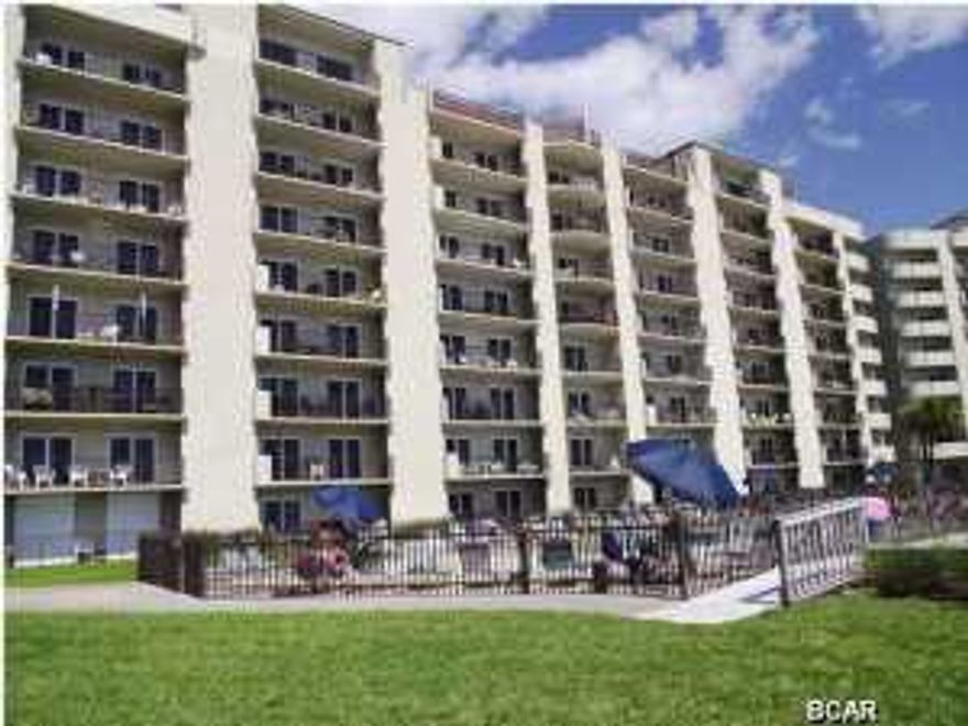 For a quiet serene Florida lifestyle, check out this beautiful Gulf Front complex with Fabulous Gulf views. Two bedroom, two bath rental unit featuring a living room. kitchen/breakfast area, split bedrooms, tile floors and overlooks the pool and beach. Located near St. Andrews State Park, this complex offers 24 Hour security, Exercise room, beautiful swimming pool and community room. This sixth floor unit is in immaculate condition. Age, SF, and room sizes are approximate. Please verify if important.