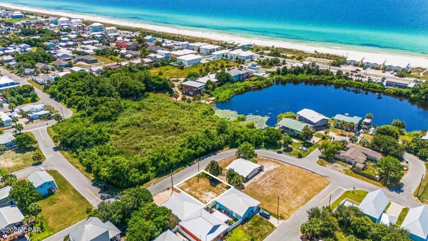 Coastal Getaway - Build Your Dream Beachside Oasis! Just approximately 1,200 feet from the sugar-white sands and emerald-green waters of the Gulf, this exceptional vacant lot offers the perfect opportunity to create your very own coastal retreat. Whether you envision a custom-built home or an investment property, this prime location provides endless potential.  With the Gulf Coast's strong appeal as a vacation destination, this property is also an excellent choice for future rental income or resale value. Enjoy convenient access to local shops, dining, entertainment, and the scenic beauty of 30A—making everyday living feel like a getaway. Don't miss your chance to own a piece of paradise. Lots this close to the beach are rare—act fast and start building the coastal lifestyle you've always dreamed of!