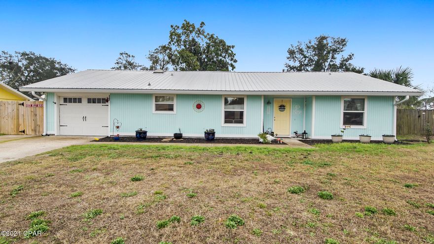 This 3 bedroom, 2 bath home is located right off North Lagoon Drive. NEW NEW NEW! The home features many new updates. The outside of the home offers new gutters, HVAC, and hurricane windows.  Spray insulation has been added to the attic. The exterior of the home has been scraped, sanded, and painted. New lights have been installed in the front and back.  The interior of the home has been freshly painted! Windows have new blinds, new lights and mirrors have been installed in the hall bathroom, and new lights in the master bathroom. The master bedroom has a new ceiling fan and offers a large walk-in closet. All carpets in the home have been professionally cleaned. The kitchen is located right off the garage and offers a new sink, faucet, and dishwasher. The backyard is huge and has a new fence for privacy. The shed is brand new including the concrete slab, and the 12x30 back patio was just laid. The roof and Septic tank were new as of 2016. Another great feature of the home is the 30 amp outlet that has been installed for an RV. The home is centrally located and is 3.3 miles to the Navy base and is within walking distance to the water.