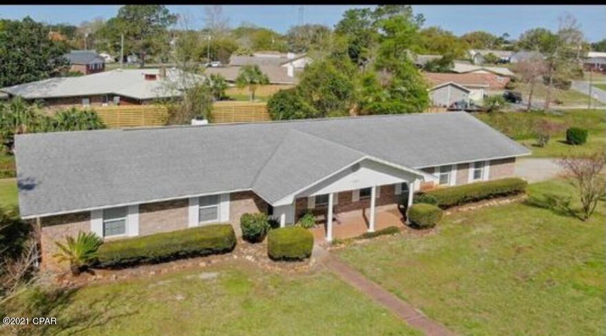 'CURRENTLY UNDER CONTRACT, SELLER ACCEPTING BACKUP OFFERS New Roof put on in 2019; this beautiful 3 bedroom, 2 bath is ready to move into. Screened in back porch is perfect for entertaining and enjoying a nice evening on. Kitchen has all stainless appliances. Conveniently located to shopping, beaches, Pier Park and Frank Brown Park. Washer, dryer, refrigerator in kitchen and garage to convey with property.