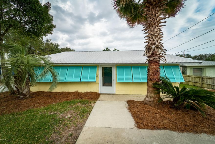 I have a new favorite Beach cottage! This adorable beach cottage has been completely redone from top to bottom, new roof, flooring painting electric & plumbing The bathrooms & kitchen have been updated to flow with the rest of the vintage style & feel of this cinder block home.The back patio has been enclosed  and makes it the  perfect area for entertaining. The back yard is completely fenced and comes with a  storage building. The class and quality of this home's renovation will take your breathe away! Not only is the home precious but the location is awesome! This doll house is only 2 blocks away from the Laguna beach access. Laguna Beach is a Golf Cart friendly  Beach community with  a very Beachy  lifestyle. What could be better than a charming beach home in a a charming Beach area!