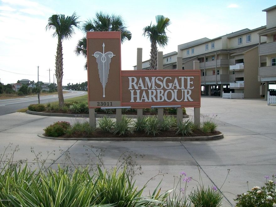 Ramsgate is a low density building on the west end of Panama City Beach. This property is on located on the west end of the complex overlooking the pool. It is being sold completely furnished and is in excellent condition. Tray ceilings, crown molding, West facing windows in the family room, make this unit very special. Just a few added features include, a 30 ft balcony, walk-in Shower in the Master, built in bookcase in the master, and covered parking. Call today for you personal tour.