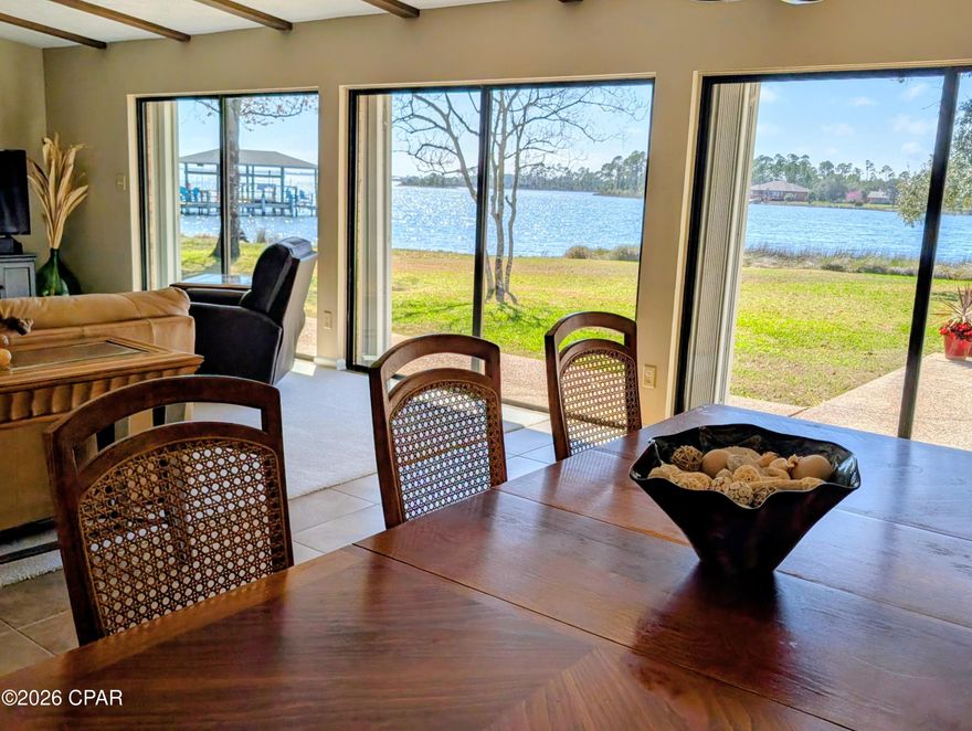 Welcome to 808 Plantation Drive, a stunning blend of plantation and coastal charm with 102 feet of breathtaking waterfront.  A beautifully maintained single-story home with a dock that offers the ultimate Florida lifestyle. This 3-bedroom, 3-bathroom home sits on the water with direct Gulf access, perfect for boating, fishing, and sunset cruising right from your backyard. The home offers an inviting open floor plan, perfect for both everyday living and entertaining.

Step inside to find a bright living area with vaulted ceilings and plenty of natural light and water views from almost every room. The kitchen features ample cabinet space, an island, and a double oven.  From the kitchen, walk into the relaxing, serene Florida room. 

The primary suite and other rooms you will enjoy peaceful water views. The office/bonus room can be used for another bedroom. The home has a lot of closet spaces.

The oversized lot has been beautifully landscaped with plants, large trees, and a circle driveway. It also offers a 2 car garage, rv/boat parking.  

 Located just minutes from Tyndall Air Force Base, shopping, schools, and restaurants, this home combines comfort and convenience.

Call today to schedule a showing!

Dock 2019, A/C's 2017 & 2020, roof 2019, hot water heater 12/2025.