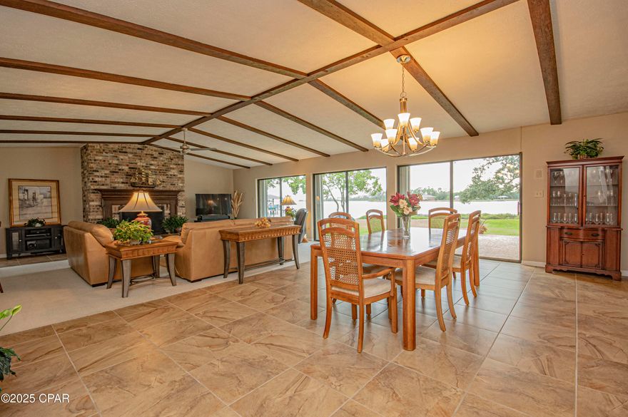 Welcome to 808 Plantation Drive, a stunning blend of plantation and coastal charm with 102 feet of breathtaking waterfront.  A beautifully maintained single-story home with a dock that offers the ultimate Florida lifestyle. This 3-bedroom, 3-bathroom home sits on the water with direct Gulf access, perfect for boating, fishing, and sunset cruising right from your backyard. The home offers an inviting open floor plan, perfect for both everyday living and entertaining.

Step inside to find a bright living area with vaulted ceilings and plenty of natural light and water views from almost every room. The kitchen features ample cabinet space, an island, and a double oven.  From the kitchen, walk into the relaxing, serene Florida room. 

The primary suite and other rooms you will enjoy peaceful water views. The office/bonus room can be used for another bedroom. The home has a lot of closet spaces.

The oversized lot has been beautifully landscaped with plants, large trees, and a circle driveway. It also offers a 2 car garage, rv/boat parking.  

 Located just minutes from Tyndall Air Force Base, shopping, schools, and restaurants, this home combines comfort and convenience.

Call today to schedule a showing!

Dock 2019, A/C's 2017 & 2020, roof 2019, hot water heater 12/2025.