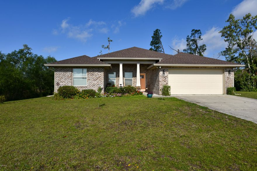 Very rare find right in the heart of Bay County on a HALF ACRE OF LAND!!! Centrally located would make it work for you if  you worked at Tyndall, the Navy base, or either local hospitals!! Close to all sorts of shopping and dinning////////// 

This BEAUTIFUL home is a true GEM!!! You will love the  open concept and split floor plan of this home!! Like new without the high ticket price!!!  The kitchen is truly beautiful with dark wood cabinets, top of the line appliances, and granite counter tops . You can be cooking dinner and enjoy watching the electric fireplace with the family. Seller has installed cable in all rooms including the kitchen and back porch area!!ALL SIZES ARE  APPROXIMATE BUYER TO VERIFY