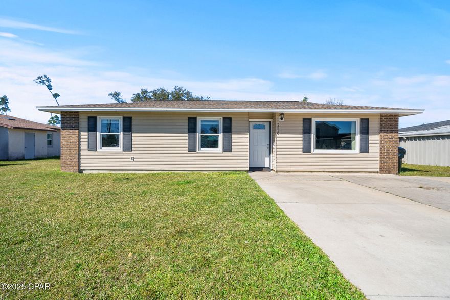 CURRENTLY UNDER CONTRACT, SELLER WILL CONSIDER BACKUP OFFERS

Welcome to this beautifully updated 3-bedroom, 2-bathroom home nestled in the heart of Lynn Haven, Florida! This charming property offers the perfect blend of comfort, style, and outdoor enjoyment - all located just minutes from shopping, parks, walking trails, boat ramps and the stunning Gulf Coast beaches.

As you enter, you'll be welcomed by the modern Luxury Vinyl Plank (LVP) flooring that runs throughout the main living areas, offering both durability and a contemporary feel. The open-concept layout seamlessly connects the living, dining, and kitchen spaces—perfect for entertaining. The kitchen is a standout with a sleek stainless steel refrigerator, ample counter space, and plenty of cabinetry for storage.

The tiled bonus flex room offers endless possibilities—whether you need a home office, playroom, workout space, or additional living area, this room adds incredible flexibility to suit your lifestyle.

The master suite is your private retreat, featuring a large  closet and an en-suite bathroom. Two additional well-sized bedrooms share an updated second bathroom, complete with stylish finishes.

Step outside to your own private oasis! The fenced backyard is perfect for pets, children, or simply relaxing in peace. Enjoy the shade and beauty of the oak tree, or unwind on the porch swing. The newly added deck offers additional space for outdoor dining, entertaining, or enjoying a peaceful evening under the stars.

Don't miss your chance to make this home - schedule your private showing today!