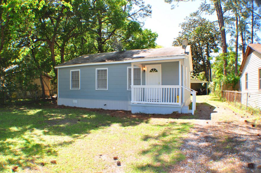 Great investment property or starter home in the St. Andrews area.  This is a 2BR/1BA home with a bonus room.  Freshly painted, new light fixtures added, updated stove and is all electric.  The roof was replaced in 2010 and there is a large two car carport with attached shed in the backyard.  You're convenient to a public boat ramp on Pretty Bayou and another on St. Andrews Bay by the college and there's plenty of room in the yard to park your boat.  You're also near shopping, dining, medical facilities, schools and so much more.  All info is approx. and must be verified by Buyers if important.