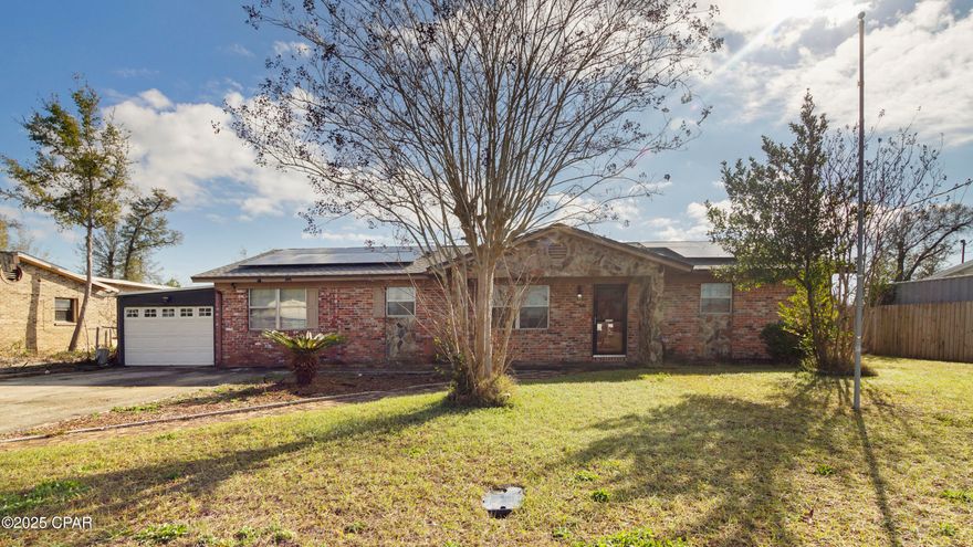 Take advantage of a rare VA assumable mortgage with a low 4.6% interest rate, making this home an incredible opportunity for eligible buyers!

This beautifully maintained property features a large 20,000-gallon chlorine pool with a brand-new liner, perfect for summer relaxation. The expansive backyard is designed for entertainment, offering plenty of space for gatherings, and includes a powered shed for extra storage or a workshop.

Inside, you'll find two spacious living areas, one of which can be used as a playroom, office, or formal dining room. A recent addition provides a versatile mudroom or bonus storage space between the primary living area and the garage. Enjoy the cozy wood-burning fireplace for those cooler evenings.

Major updates include a new HVAC system (2022) and new water heater (2022). Plus, the home features solar panels to help lower energy costs!

Located just 10 minutes from Tyndall AFB and within walking distance to Lake Martin, this home offers both convenience and outdoor adventure.

Don't miss this incredible opportunity—schedule your showing today! 🔥🏡☀️