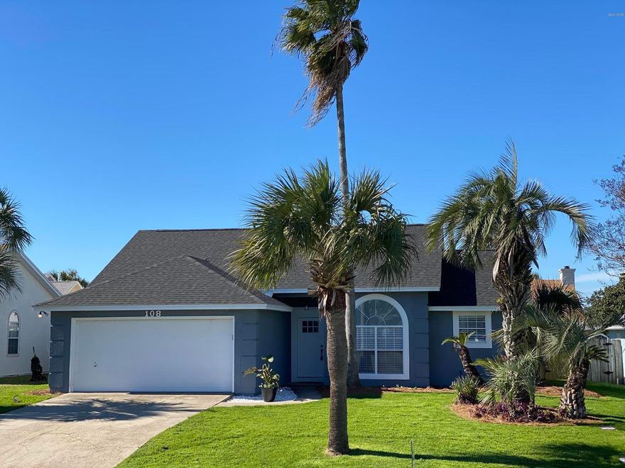 CURRENTLY UNDER CONTRACT ACCEPTING BACK UPS.  Seaclusion Beach: extensively remodeled 3 bedroom, 2 bath home with 2 car garage.  Home has new roof, all new Luxury vinyl plank flooring, new kitchen cabinetry w granite top, new stainless steel appliances, new bathrooms, new privacy fenced back yard, new interior and exterior paint, new doors, all new trim, baseboards, new ceiling fans, new sprinkler system, lighting and so much more.  Enjoy access to private Bid-A Wee Beach gate access as a homeowner in Seclusion Beach.  Conveniently located to Arnold HS, Surfside MS and Beach Elem. Completion date approx December 30