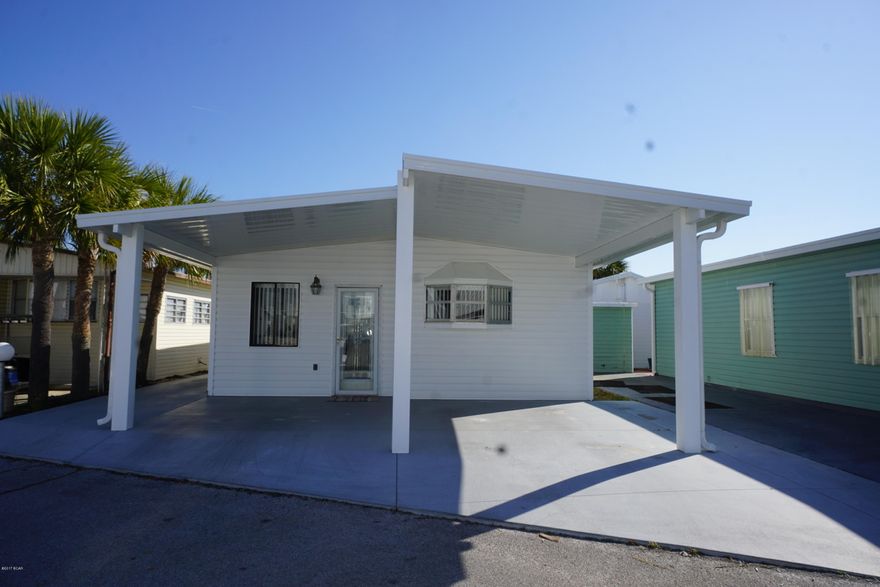 Great 2 bedroom, 2 bath Venture Out home just listed with fabulous upgrades! This beautiful home has a great open floor plan and large rooms. They have recently added a great covered awning creating a perfect outdoor space for relaxing after a long day on the beach.  Hurry this one won't be around long! Venture Out has 300' on the beautiful pristine beaches of the Gulf of Mexico and 1,000' on the Grand Lagoon. The resort includes wonderful amenities and there's really no where else like it!