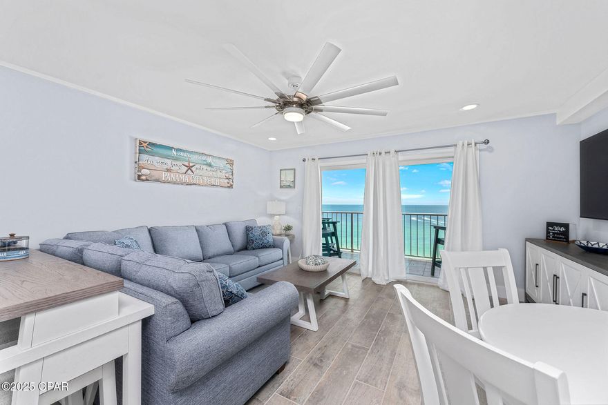 This stunning, fully updated 1 Bedroom 1.5 Bath condo offers a coastal and turnkey rental opportunity.  
Features include Complete renovation with all new electrical, plumbing, water heater and HVAC.  Drop ceilings with recessed lighting for bright, clean look.  New finishes throughout including doors, trim, flooring, and paint.  Custom built-in bunks. Updated kitchen with new custom cabinets, granite countertop, stylish backsplash and shiplap accents.  Bathrooms completely redone new walk-in tile shower, new vanities with granite tops, new toilets, and oversized mirror. New appliances, furniture and accessories included.  Turnkey and rental-ready, this unit is the perfect blend of comfort, style, and investment opportunity. The Summit offers a fantastic outdoor area featuring two pools, including one that's heated in the winter, along with a tiki bar. On-site amenities include Bikini Bob's Restaurant, a market, and convenient beach service. The Summit is located on Thomas Drive, close to popular restaurants, entertainment, and the new Tootsies right next door.