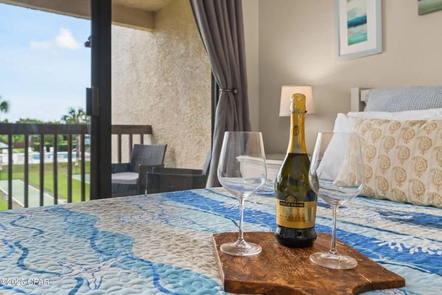 Now offered at an exceptional new price, this beautifully updated residence at Beachwalk Resort presents one of the most compelling opportunities on the highly desirable West End of Panama City Beach. This 2-bedroom, 2-bathroom coastal retreat has been thoughtfully upgraded for both style and long-term value. Recent improvements include new countertops and flooring (2021), a fresh, modern interior paint palette, a brand-new HVAC system (2023), and a new roof—offering buyers peace of mind and true turnkey ownership. The bright, open-concept layout creates an effortless flow between the kitchen and living spaces, ideal for entertaining or relaxing after a day at the beach. Upstairs, the spacious primary suite offers a private balcony—your own serene escape to enjoy morning coffee or unwind in the evening with soft Gulf breezes. Beachwalk Resort enhances the lifestyle with desirable amenities including a sparkling community pool, shuffleboard courts, and easy access to the sugar-white sands just steps away. Positioned near Pier Park, local dining, shopping, and the scenic 30A corridor, this location balances privacy with convenience. Whether you're seeking a vacation retreat, income-producing rental, or full-time coastal residence, this West End opportunity now delivers even greater value. With this significant price reduction, the window to secure one of the best-priced updated units in the area won't stay open long. Schedule your private showing today. 🌊✨