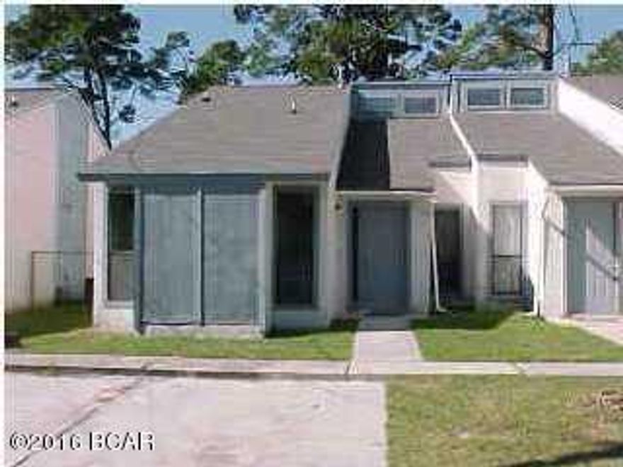 Great Two Bedroom One Bath Townhome Close To Tyndall AFB And Right Across The Street From Parker Elementary. Hallway Bathroom Opens Up To Master bedroom For Convenience. High Vaulted Ceilings And Open Floor Plan. Big Courtyard In Rear Of Townhome With Community Pool. All Info. Taken From Tax Roll, Please Verify.