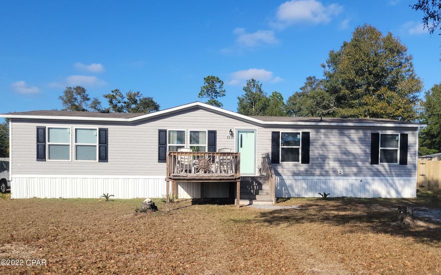 2018 4 Bed / 2 Bath manufactured home on a privacy fenced 1/2 acre. Home sits on a cul de sac, no through traffic. Open concept with a family room, kitchen island, utility room with pantry space, split floor plan, large walk in closet off of primary bath. Washer and dryer, stay. Detached 12 x 32 building with single garage door that has electric and A/C. The building is semi finished and could be completed for a man cave/she shed. Make your appointment today.