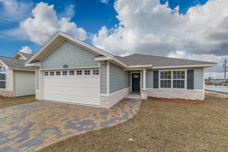 PRICE REDUCTION!!!!

NEW CONSTRUCTION. LOW MAINTENANCE!! Back on Market!!! Best value for quality construction and finishes in new builds. Large 3/2 with oversize great room. Gorgeous finish, high ceilings, over-size crown molding, double box ceiling in Mstr. BR, bull nose corners, custom cabinets, extra large great room, open floor plan, double walk-in closets, over sized second BR, ceramic tile floors and carpet BRs. privacy fence, brick paver drive and walk way, Perfect location.

Nowell built means quality construction!