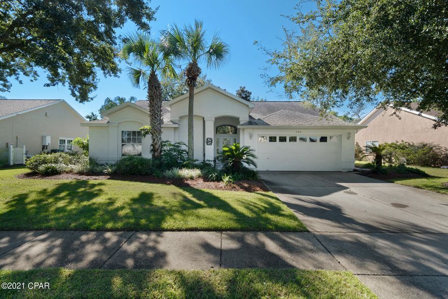 Welcome Home to the beautiful beach neighborhood of Summerwood. You will love living on a quaint street away from the crowds yet near the shopping, dining and entertainment of Pier Park. Take a quick bike ride or stroll to the white sandy beaches of the Gulf of Mexico located less than a mile front your front door. The rental restricted community of Summerwood boasts a sparkling community pool and sidewalks perfect for family and dog walking. This charming, well cared for home features 3 bedrooms plus a bonus room perfect for a home office. Upon entering the home through the foyer with entry closet, you are greeted with a bright, airy open floor plan and ease of living. The living room lets on to a cozy screened porch overlooking your fenced, lushly landscaped, outdoor oasis with plenty of room for a pool. Conveniently located near medical facilities, Northwest Florida Beaches International Airport and all the entertainment, relaxation and beauty that the Emerald Coast has to offer. Make your plans today to see 332 Summerwood and begin enjoying life at the beach!