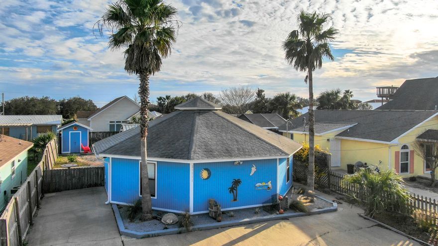 CURRENTLY UNDER CONTRACT, SELLER ACCEPTING BACKUP OFFERS.   FINANCING CONTINGENCY.  This conveniently located 2 bedroom, 2 full bath home provides 2 bedrooms, 2 full baths and great outdoor living only a few blocks from the beautiful Panama City Beaches.  The property features a screened porch, fire pit, fruit trees and private, outdoor shower with hot and cold water. Great for primary residence, second home or vacation rental, it is move-in-ready and fully furnished.  It won't be on the market long!