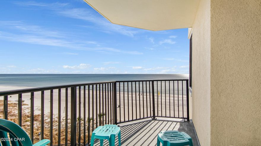 Wake up to breathtaking, unobstructed views of the Gulf from your private balcony in this desirable C Floorplan unit at Sunbird Resort. This beautifully updated, fully furnished one-bedroom, one-bath vacation rental is move-in ready and features a completely remodeled kitchen and new water heater.
Enjoy peace of mind and luxury living thanks to Sunbird's extensive recent renovations: new balcony railings, hurricane impact windows, EIFS stucco siding, and composite decking—all designed for style and durability. Step outside your door and you're just next to the iconic Pineapple Willy's, with St. Andrews State Park less than 5 miles away. Resort amenities include three sparkling swimming pools, a tennis court, a state-of-the-art fitness center and secured gated entry for your security and comfort. This is your chance to own a piece of paradise—schedule your private showing today!