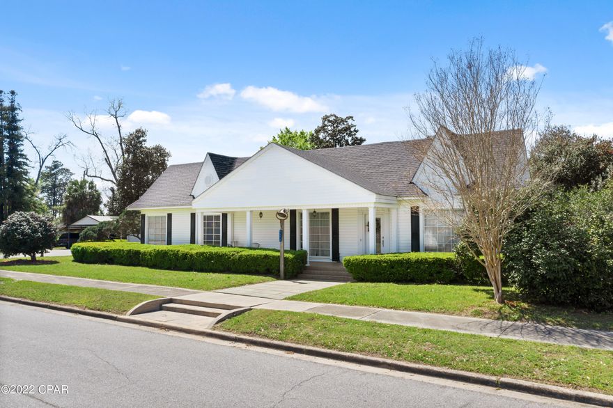 Looking for space?? Look no further, this 4 bedroom, 5 bath rare find boast over 5,600 sq. ft of living space and is located in the heart of Graceville. Inside features include a spacious living room with fireplace, formal dining, family room, eat-in kitchen, 12x10 laundry with farmhouse sink and office. The expansive master suite boast his/hers full bath, multiple closets and a large window overlooking your backyard oasis. Enjoy summers in your inground salt-water pool, hosting parties in the pool house equipped with kitchen, laundry and 2 full baths or working inside one of your workshops. Home is situated on a massive 1.2 acre parcel, close to schools, shopping and Hwy 77.