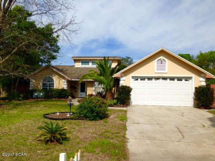 Don't miss this one. Very well maintained home in a most convenient, quiet, location with easy access to Beach, marinas, and the Navy and Coast Guard base. Split Bedrm plan with large master and big walk-in closet. The oversized greatroom has access to covered patio.  Large fenced backyard filled with 6 types of producing citrus trees including a very big ruby red grapefruit. Sprinkler system with well water for lawn irrigation. Covered by termite bond just renewed. Not in a flood zone.  Room sizes and Sq. ft. are estimates, please verify if necessary. There is a discrepancy in calculations on total SF. To be verified.