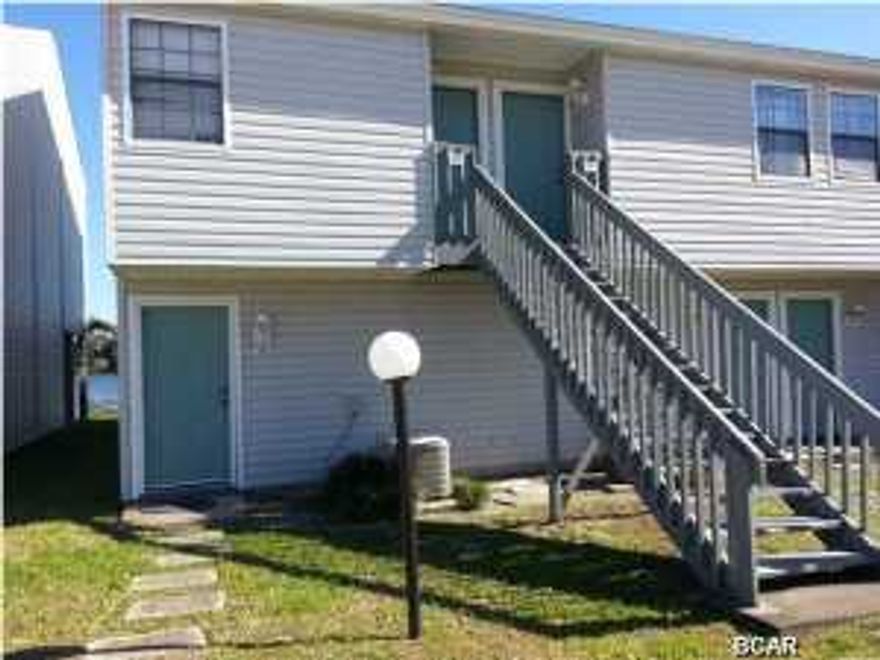 Furnished studio, most utilities included. Ground floor unit. Tile flooring throughout. Kitchen includes stove, refrigerator, microwave and dishwasher. Lake front. Across street from beach. Community pool.