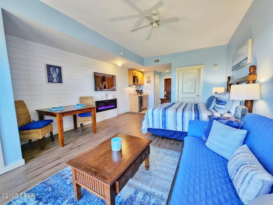 THE BEST studio earner on the market: $51,800 in revenue June '24 - July '25! Truly a money-making machine with minimal maintenance! 22.53% ROI on asking price! Priced to sell! 

This fully-renovated unit offers an incredible mix of comfort, cozy, and cash: being the absolute best money-making machine on the market, it maintains an atmosphere that makes you feel right at home. Guests praise this unit, showering it with 5-star reviews on Airbnb and VRBO - on both of which it boasts as a guest favorite. Featuring a fully-renovated interior with a gorgeous custom-made shiplap wall plank backdrop for the in-unit electric fireplace, you will feel as if you are in a 5-star hotel. 

Moreover, the fully-equipped kitchenette boasts a brand-new countertop, a tile backsplash, an electric cooktop, and two refrigerators: all for you and your guests' convenience. The unit contains a brand-new memory foam mattress, a queen-sized sleeping sofa, and comfortably accommodates 4 guests. With connected parking, direct beach access just steps away, seasonally heated pool and hot tub, sunrise and sunset decks, fitness center and game room, this turnkey investment blends exceptional cash flow with premier resort-style living, with minimal to no maintenance required.