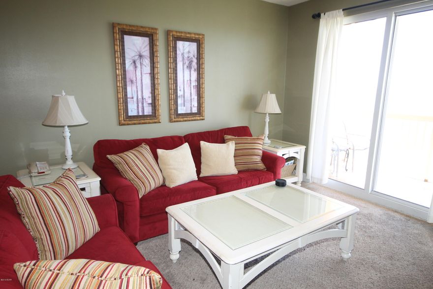 This much desired floor plan at Calypso Towers is the perfect location. Just walk across the street and you are at Pier Park for shopping, dining and entertainment. Like to fish the Pier is just a few steps away. This popular floor plan has two bedrooms, two full baths and a 9'x9' Bunk Room and is a great income producing unit. This unit is move in ready. Only 15 minutes away from the new Northwest Florida Beaches International Airport. The Caribbean styled Calypso Resort features 2 heated pools overlooking the Gulf, beach side Tiki Bar, fitness area, and community center all in a lush tropical setting. All information is believed to be correct but should be verified by the buyer.