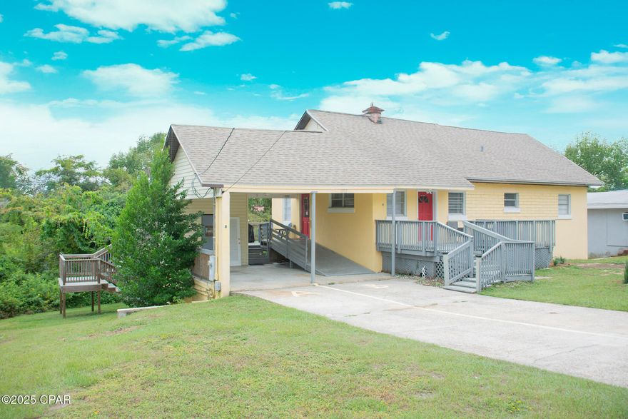 Spacious, Fully Furnished Duplex - Excellent Income Potential!

Welcome to 1202 Christel Avenue — a true duplex offering versatility, comfort, and income potential in a quiet Panama City neighborhood.

The upstairs unit features 4 bedrooms and 1.5 bathrooms, providing ample space for family living or extended stays. The downstairs unit includes 2 bedrooms and 1 full bath, with an open-concept kitchen, dining, and living area that creates a welcoming, functional layout.

Both units come fully furnished and include their own washer and dryer, making this property completely turnkey and ready for immediate occupancy or rental. Live in one and rent the other, or lease both for an excellent income-producing investment.

Conveniently located near Historic St. Andrews, shopping, dining, and local pubs, this property combines the best of neighborhood tranquility with easy access to everything Panama City has to offer. Enjoy nearby walking and biking paths and the relaxed coastal lifestyle this location provides.

Whether you're searching for a primary residence with a mother-in-law suite or a smart rental investment, 1202 Christel Avenue delivers flexibility, location, and lasting value. Don't miss this opportunity to own a move-in ready duplex in the heart of Panama City!