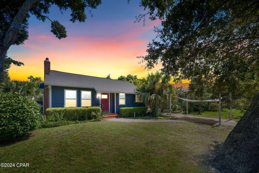 UNDER CONTRACT. SELLER WILL CONSIDER BACK UP OFFERS. Located on one of Bay County's most sought after roads is your opportunity to own a piece of Bunkers Cove charm. This 4 bedroom bungalow features a remodeled kitchen and a mother-in-law/guest quarters detached from the main home with a full bathroom and plumbing for a small kitchen. The roof was replaced in 2019 along with the front windows. Bring your creative vision to make this gem your own.