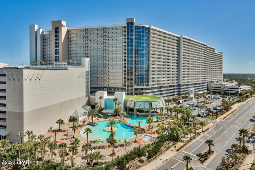 Laketown Wharf Resort Is In The Heart Of All The Fun & Excitement In Panama City Beach Just Steps Away From The World's Most Beautiful White-Sand Beaches, Shopping, Dining & Entertainment. This Beachside Resort Offers Unparalleled Amenities With Convenient Beach Access, 5 Unique Pools, A Kids Funscape Playground, Splash Bar & Grill, Gulf View Fitness Center & Covered Garage Parking. Laketown Wharf Offers A Variety Of Views Including The Gulf Of Mexico, Lake & Golf Course. Enjoy The Nightly Fountain & Light Show & Market Shops Along The 52,000 Square Feet Of Lakefront Boardwalk. This Residence Has 1 Bedroom, 2 Baths, Bunk Room & Can Easily Accommodate Over 6 People. Features Include: New Furniture, Flooring & Paint, Exceptionally Large Open Floor Plan, Expansive Balcony, Granite Countertops, Fully Applianced Kitchen With Breakfast Bar. Multiple Views, Floor Plans & Floor Heights Also Available! Call For Details.