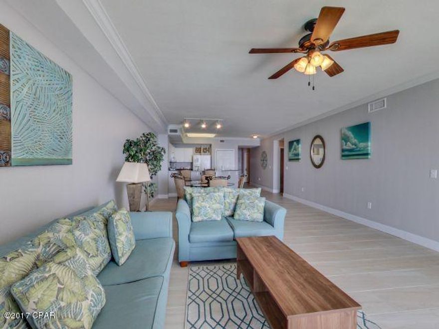 Imagine sitting on your gulf front balcony and being able to see all of the fish, turtles, dolphin, and other wildlife playing in your backyard.   This large 1868 sq. ft. three bedroom has been recently updated with new paint, tile floors, furniture and accessories!  Being sold completely furnished, this unit is rental ready with gross rental over $35,000 in 2016. Should do much better with all the upgrades this year!  Tidewater Beach Resort is a favorite in Panama City Beach that is centrally located within walking distance to Pier Park which is home to the areas best restaurants, shopping and entertainment. Tidewater Beach has an amazing array of amenities without ever having to leave!  Come see for yourself today! Be sure to watch the Virtual Tour for Interactive Floor Plans!