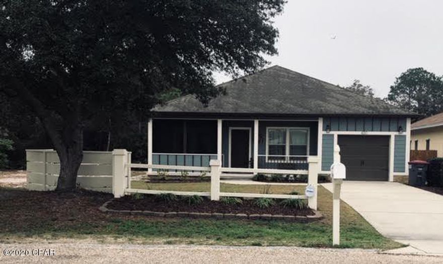 Custom built, well kept home on desirable west end of Panama City Beach. Built-in entertainment center, master closet doubles as a concrete storm shelter. Room in backyard for a pool. Two blocks from the white sands of the Emerald Coast.  Near Pier Park shopping and fine dining on popular 30A.