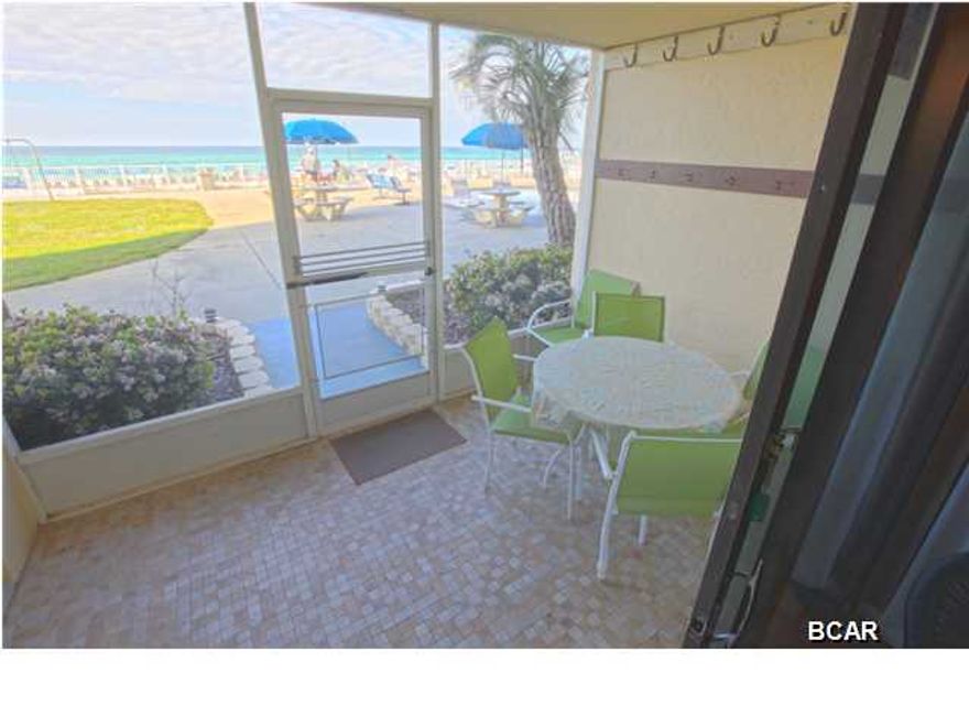 Price reduced to sell on this popular rental and 2nd home located on the desirable ground floor. 2BR/2BA condo overlooks the gulf and pool with gulf front bedroom.  Crown moulding and tile throughout set this condo apart and there is even a washer and dryer for your convenience.  Enjoy the view from your screened in patio, stroll out for a refreshing drink at the Tiki Hut, and never worry with elevators. Once the sun goes down there is still plenty to do at Regency Towers; grill out for dinner or enjoy the recently updated fitness center, billiard room, tennis courts, pool and hot tub and more will keep everyone entertained within the gated resort.  All information is believed to be correct but should be verified by Buyer.