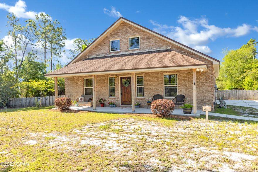 **CURRENTLY UNDER CONTRACT, SELLER ACCEPTING BACKUP OFFERS** This Custom Built Home on over .80 Acre is ready for New Owners! Set back from the road, the Front Porch is perfect for relaxing in the evenings. Inside you'll find a Large Master Suite featuring a soaking tub, separate shower, & His & Hers vanities. Another Bedroom downstairs is currently being used as an office & just off the Living Room is a Half Bath. This bright Kitchen features solid wood Cabinets with plenty of storage space & matching black appliances. The Laundry Room doubles as extra storage & leads to a fenced side yard for the four-legged family members. Just off the Kitchen are the stairs to the upper level with 2 more Bedrooms & a Full Bath plus the 2 Car Garage that opens to the Spacious Backyard. Bonus Features include Driveway wired unground for Lights, Sprinklers along the front of the home, 30 amp hook-up for an RV in the Backyard & a electrical box available to pull wires through if you wanted to bring power to an outbuilding or workshop of your choice!