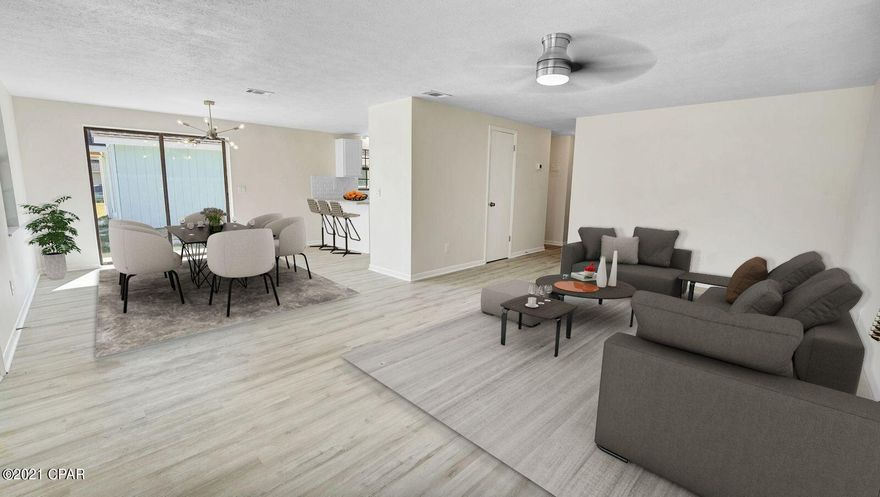 Back on the market - no fault of seller. Don't miss your chance to own this fully remodeled 3 bedroom, 2 bath Florida Cottage. Centrally located in Panama City, minutes from the hospital, stores, restaurants, schools, and great restaurants. Priced under 200k, 1,300 sq. ft and like a new home. This home features a brand new HVAC unit, new water heater, a new stainless range, hood and dishwasher, new glass in all the windows and the list goes on. Schedule your showing today, this property won't last long.