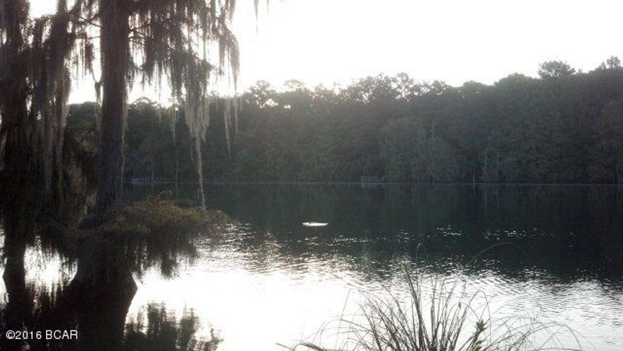 HUGE PRICE REDUCTION on a Beautiful 1 Acre, waterfront lot in the Spring Chase Subdivision. Nice sloping lot, ready to build your new home. Located next to very beautiful waterfront residences on both sides. The cypress tree lined waterfront consists of the clear, springfed, Merritt's Mill Pond, an impoundment of Blue Springs and several other huge springs, has crystal clear waters, huge bass and world record panfish. This lake and springs is also the destination of choice for cave divers from all over the world. The lake is a mecca for the Pontoon Boat crowds on the weekend, who seem to enjoy swimming in the Crystal Clear waters!