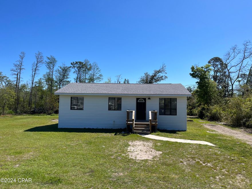 This charming country home offers a lot in a very affordable price range. Sitting on just over an acre, with a small cypress pond in the back.  Also, on the back of the property is a secluded spot with a privacy fence, great for bonfires, a shop, storing trailers or equipment. The roof was replaced after Hurricane Michael. This 3/1 home has been freshly painted with new flooring throughout. Call today to schedule a showing.