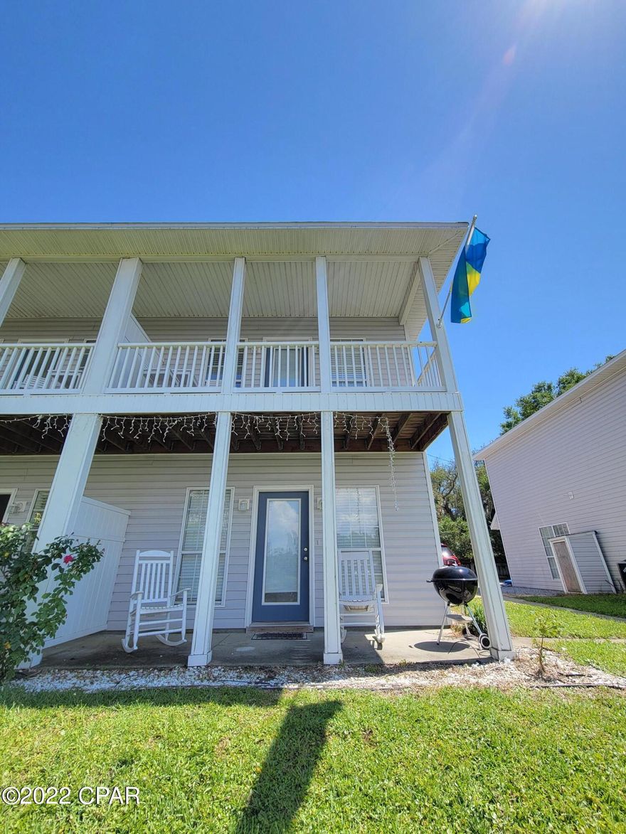 Under Contract - Taking Backups the phrase 'CURRENTLY UNDER CONTRACT, SELLER ACCEPTING BACKUP OFFERS' Quiet neighborhood feel on a semiprivate lake! Walk one block to Hunts, Shrimp Boat, the St. Andrews Marina and MORE!!

 2 bed/1.5 bath with Master Bed and Main living area over looking the lake, each with private patio access.

  Completely rehabbed since 2019! New appliances, vinyl plank flooring, roof, HVAC, windows, siding and more! Fresh paint coming 8/1/2022. Short-Term rental approved. 4 unit property, *** Selling ALL 4 units together! Currently asking $999,600**  Other three are already rehabbed and come furnished!! Interior pictures are of unit 'A'.