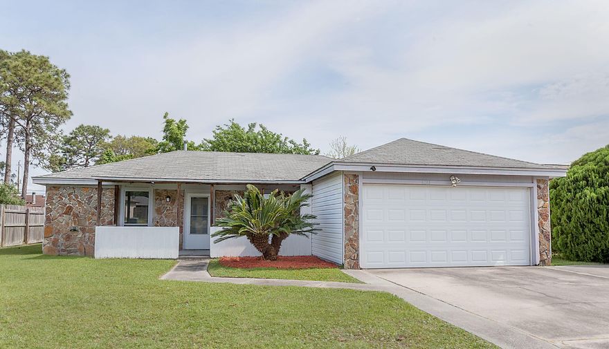HomePath Property! Equity Opportunity when you personalize this home. It has good bones and good space. Conveniently located to Tyndall AFB. Split bdrm plan w/vaulted ceilings. Age, Square Footage, and room sizes approx, if important please verify.