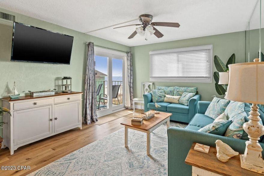 The property was recently updated in March of 2022 to make this your most comfortable vacation yet. Here you are just steps away from direct access to the white sandy beaches and the clear, aquamarine water of the beautiful gulf. Soak in the majestic sunsets of Panama City Beach from the balcony off the living room and master bedroom of this west facing unit. Property Highlights: • West facing corner unit for sunset views. • Spacious 3 bedroom layout. • Private balcony. • Smart TV's in every bedroom. • Washer/dryer combo in unit. It doesn't end here! Regency Towers boasts several amenities such as a pool, hot tub, tiki bar, and fitness center! Enjoy the local area as well