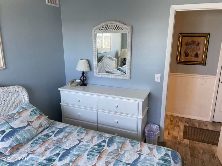 This is a much desired 2 Bedroom (corner unit) on the East Side of the Summit complex, See every Sun set every day .This unit has newer flooring, new paint, upgraded bathrooms, washer/dryer, AC and Water heater installed 2016.   The Summit has 2 pools, 2 hot tubs, tiki bar, gym, playground and tennis courts. The complex is across the street from amusement rides and several nice restaurants. This unit has views that are unbelievable. The Summit has great pools, Hammerhead Fred's, Guadalajara Mexican grill, Pizza Hut are within walking distance. This beautiful unit comes completely furnished and ready to rent or use as your home in paradise.