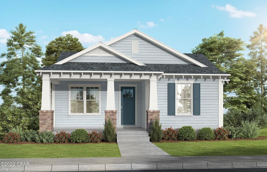 Harris Doyle Homes offers a Hillsboro plan in waterfront SweetBay. This charming home features three spacious bedrooms plus a large formal dining, den or study, an open kitchen with a slide-in gas range, built in microwave, quartz countertops, tile backsplash, stunning designer range hood and under cabinet lighting.The large Great Room extends out to a rear lanai. The laundry connects to the primary closet for added convenience. The primary suite features a zero-entry tile-to-ceiling shower and dual quartz vanities. The design team has incorporated stylish finishes with quartz countertops, decorative doors, designer light package, LVP flooring and crown molding. SweetBay is a walkable and golf-cart friendly community with unrivaled amenities: dock with Bay and Gulf access, boat launch for kayaking, private beach, paddle boarding, fishing, parks, junior olympic resort pool complexes, fire pits, grilling areas, sports court, miles of trails, Publix-anchored town center and future amenities including a marina! New home buyers even get priority access to top-rated University Academy, the #2 K-8 school in the state of Florida!